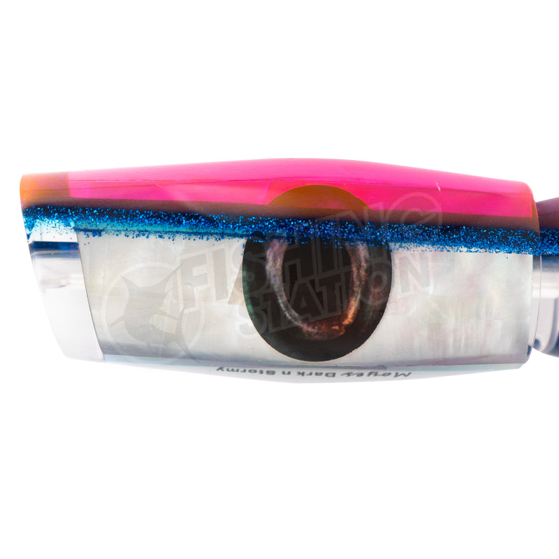 Load image into Gallery viewer, Moyes Lures 12&quot; Dark &#39;n&#39; Stormy Skirted Trolling Lure
