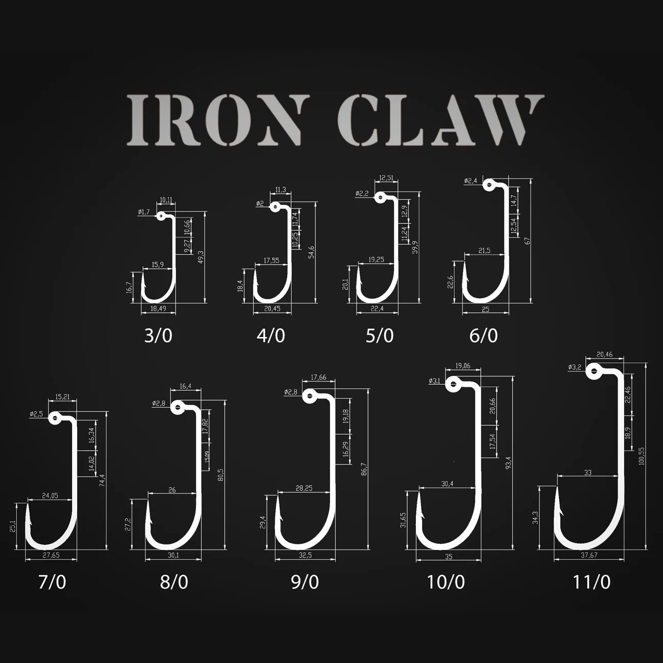 Irukandji Iron Claw HD Jigheads