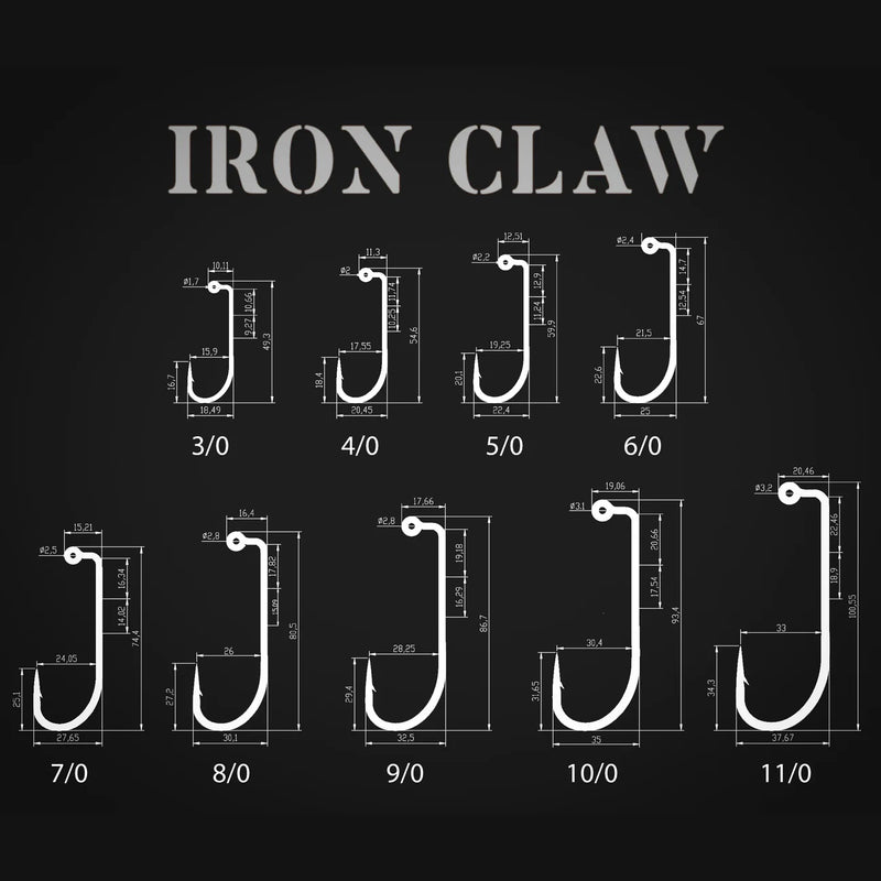 Load image into Gallery viewer, Irukandji Iron Claw HD Jigheads
