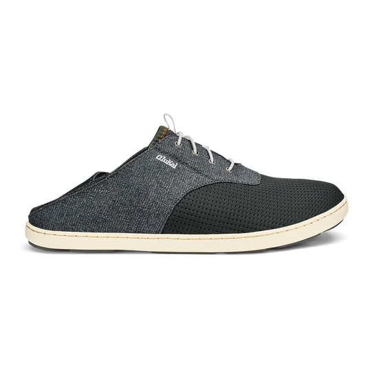 OluKai Nohea Moku Mens Boat Shoe - Dark Shadow