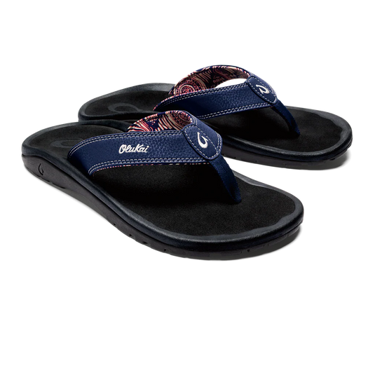 OluKai Ohana Mens Beach Sandal - Navy/Onyx