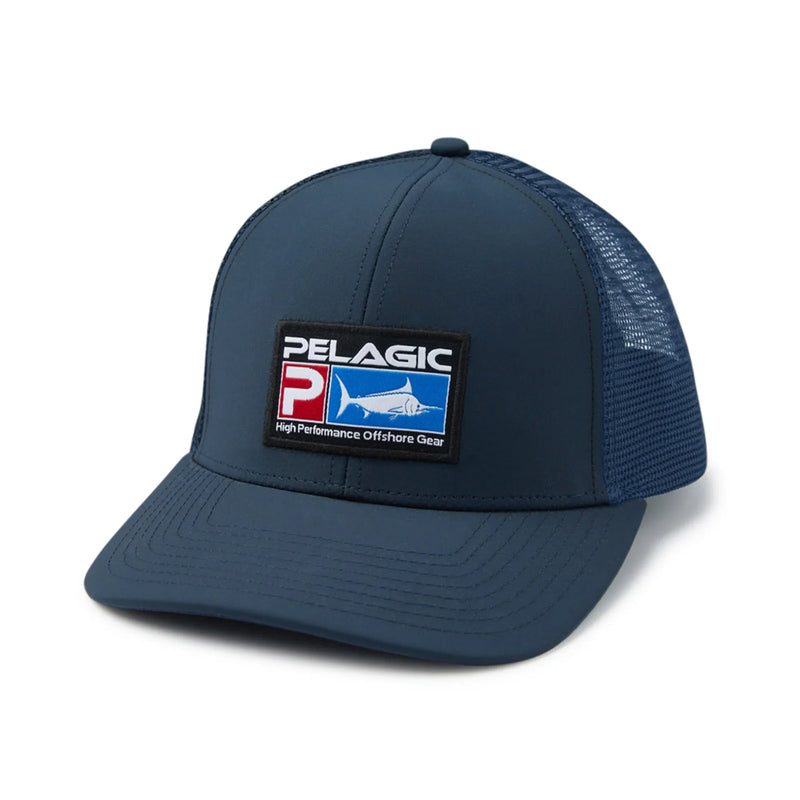 Load image into Gallery viewer, Pelagic Flybridge Deluxe Trucker Hat
