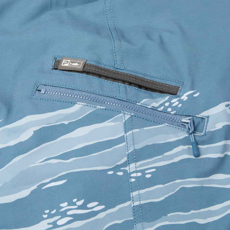 Load image into Gallery viewer, Pelagic Strike 19" Boardshort - Wahoo Camo (Petrol)
