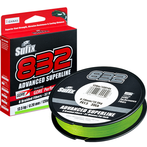 Sufix 832 Advanced Superline Braid - Neon Lime