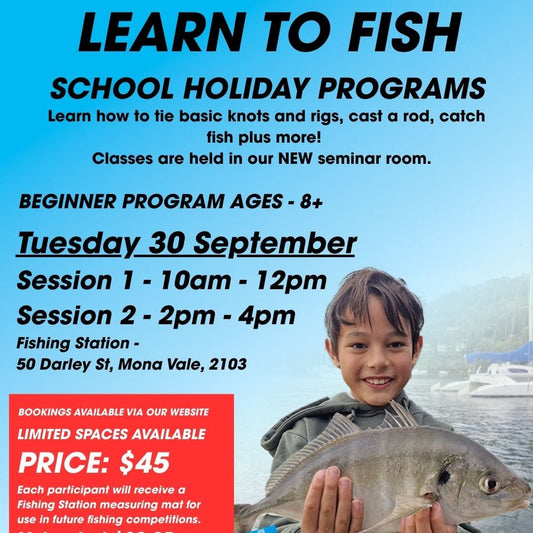 Learn to Fish Beginner Class - Session 1 - 30 Sep 2025