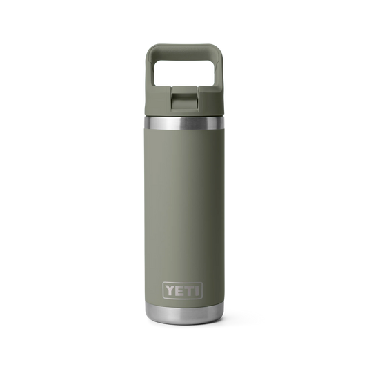 Yeti Rambler 18oz (532ml) Reusable Bottle with Straw Cap