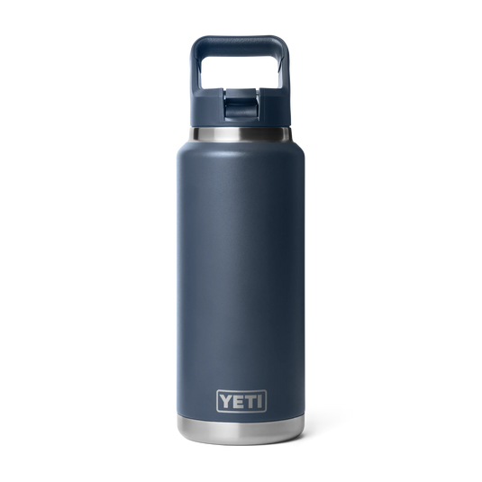 Yeti Rambler 36oz (1L) Reusable Bottle with Straw Cap