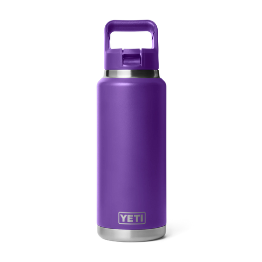 Yeti Rambler 36oz (1L) Reusable Bottle with Straw Cap